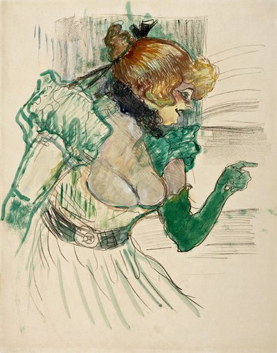 Kunstner med grønne handsker af Henri de Toulouse Lautrec